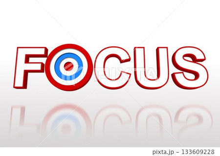 The word focus with target The word focus with target 133609228