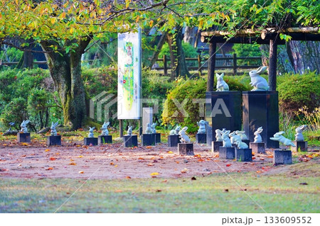 出雲大社のウサギ像群 133609552