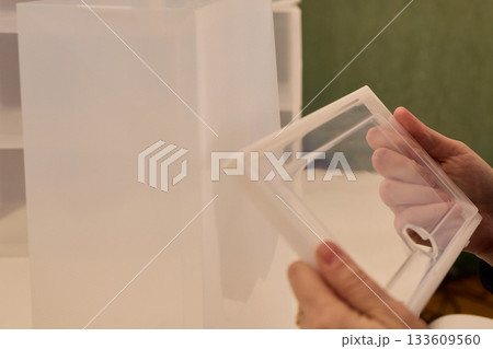 Creative Home Organization Using Environmentally Friendly Storage Devices, Meticulous DIY Approach to Declutter and Improve Household Storage with Eco Conscious Solutions 133609560