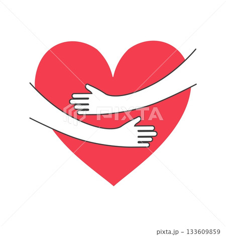 Hand drawn charity sign 133609859