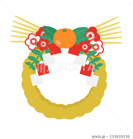 しめ縄　イラスト 133610136