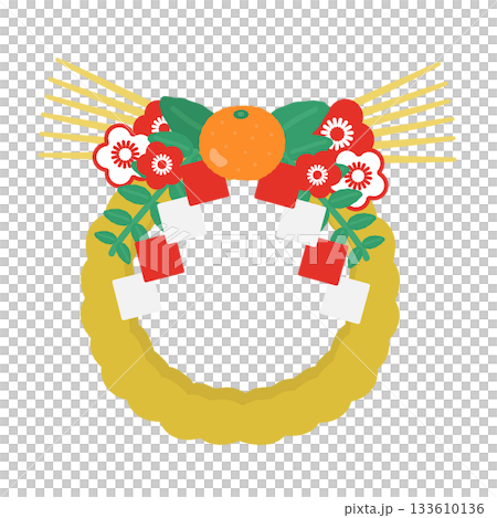 しめ縄　イラスト 133610136