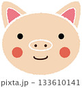 笑っているブタのこども 133610141