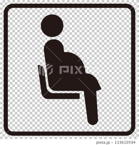 Priority seat pregnant woman illustration Priority seat pregnant woman illustration 133610594