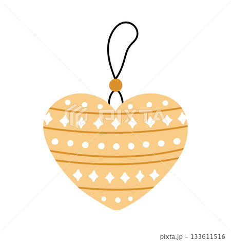 Cute heart-shaped bauble Cute heart-shaped bauble 133611516