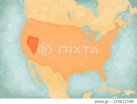 Map of United States of America - Nevada Map of United States of America - Nevada 133611596