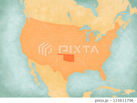 Map of United States of America - Oklahoma Map of United States of America - Oklahoma 133611796