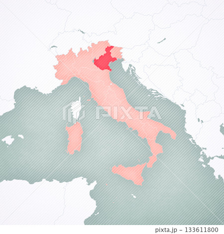 Map of Italy - Veneto 133611800