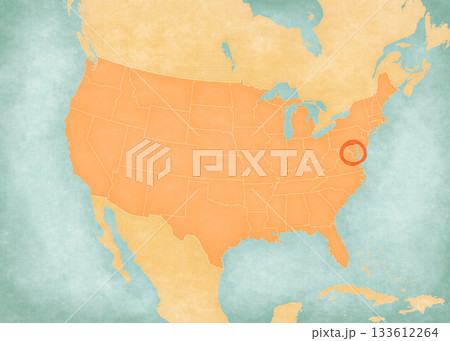 Map of United States of America - Washington D.C. 133612264
