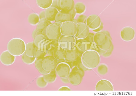 繁殖する球菌のイメージ 繁殖する球菌のイメージ 133612763