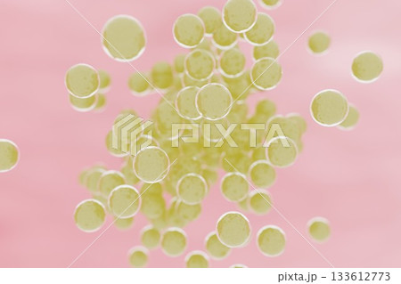 繁殖する球菌のイメージ 繁殖する球菌のイメージ 133612773