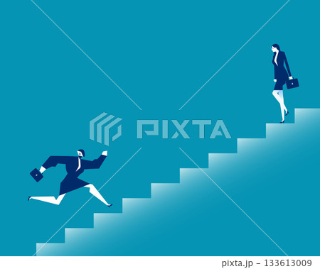 Robot. Artificial intelligence witht business replacement Robot. Artificial intelligence witht business replacement 133613009