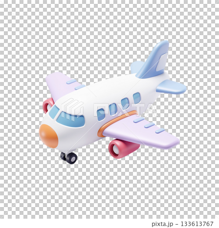 3D airplane icon with colorful design representing air travel, aviation, transportation, and global connectivity for digital and marketing projects 3D airplane icon with colorful design representing air travel, aviation, transportation, and global connectivity for digital and marketing projects 133613767