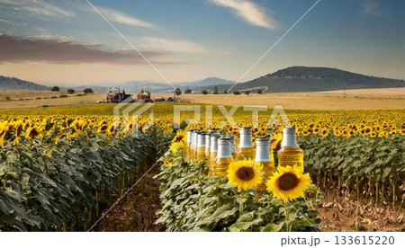 field of sunflowers 133615220