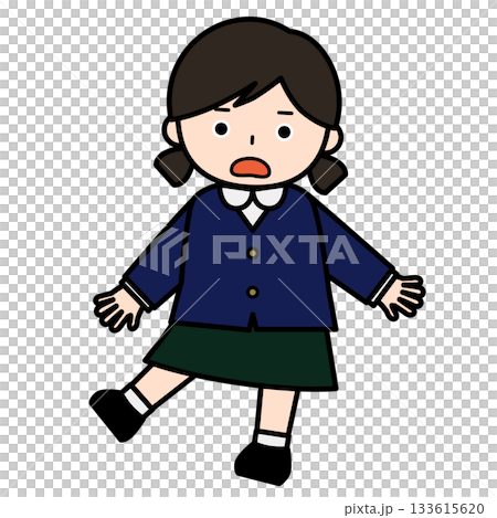 一個驚訝的女孩 133615620