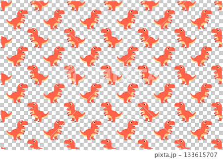 ティラノサウルス　パターン壁紙 133615707