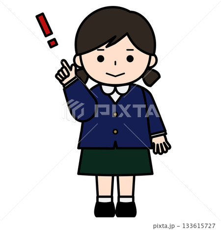 気づきを得た女の子 133615727