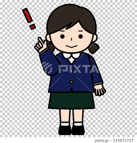 気づきを得た女の子 133615727