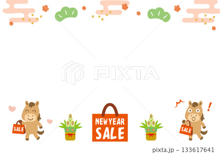 ニューイヤーセール午年フレーム 133617641