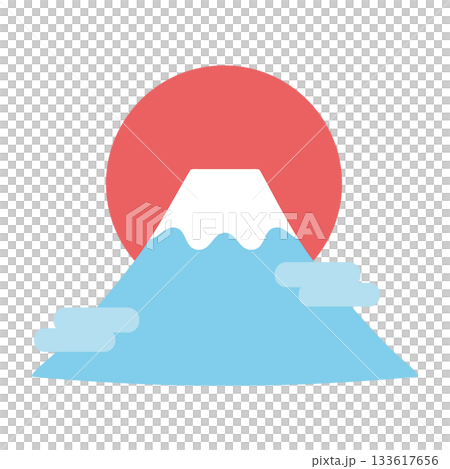 Cutout material - Cute Mt. Fuji 3 133617656