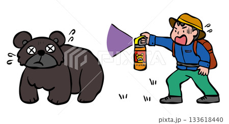 登山_クマ対策　クマ撃退スプレー　くま　熊 133618440