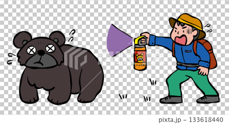 登山_防熊 熊驅避噴霧 熊 133618440