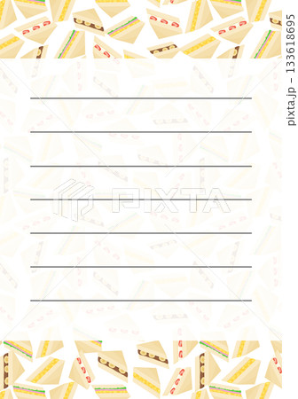 サンドイッチの手紙 133618695