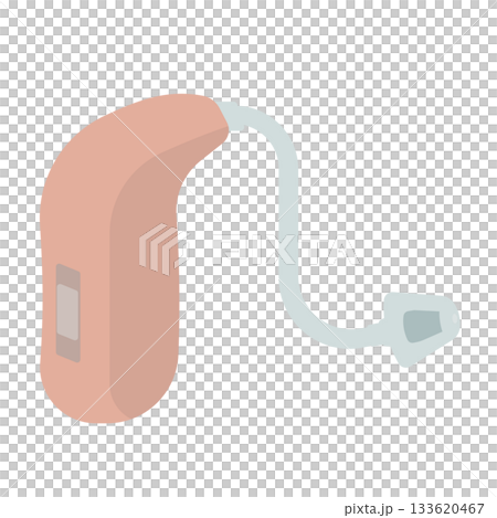 Illustration of hearing aid Illustration of hearing aid 133620467