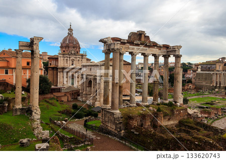 Ruins of the Roman Forum in Rome, Italy Ruins of the Roman Forum in Rome, Italy 133620743