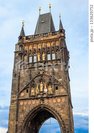 Old town bridge tower in Prague, Czech republic 133620752