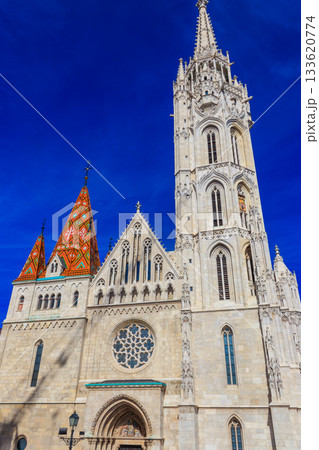 Church of the Assumption of the Buda Castle, more commonly known as the Matthias Church, is a Catholic church located in the Holy Trinity Square, Budapest, Hungary 133620774