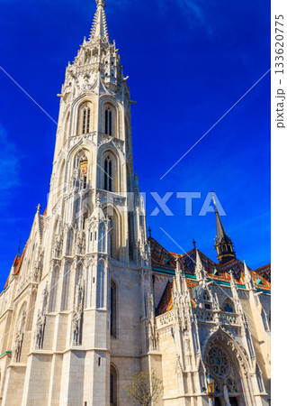 Church of the Assumption of the Buda Castle, more commonly known as the Matthias Church, is a Catholic church located in the Holy Trinity Square, Budapest, Hungary 133620775