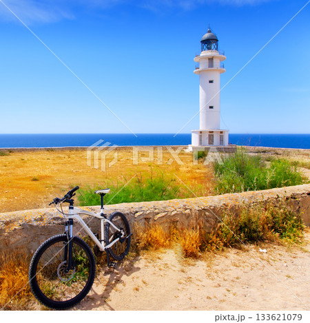 bicycle on Balearic Formentera Barbaria Lighthouse 133621079