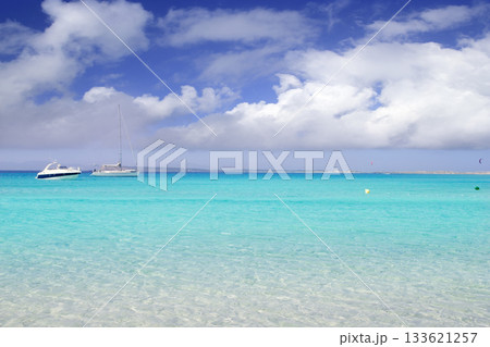 Illetes illetas formentera beach boats anchor Illetes illetas formentera beach boats anchor 133621257