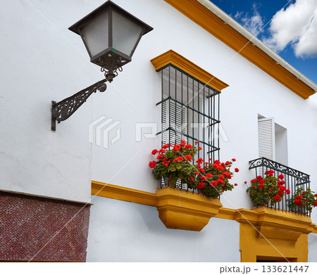 Triana barrio of Seville facades Andalusia Spain Triana barrio of Seville facades Andalusia Spain 133621447