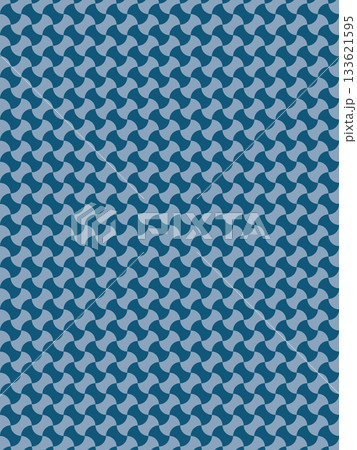 藍色の分銅繋ぎの背景 藍色の分銅繋ぎの背景 133621595