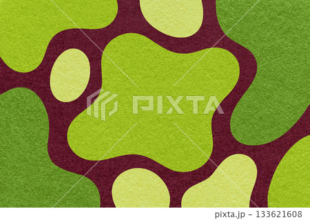 Abstract green, olive and brown background with amorphous shapes and spots, paper texture in flat organic design Abstract green, olive and brown background with amorphous shapes and spots, paper texture in flat organic design 133621608