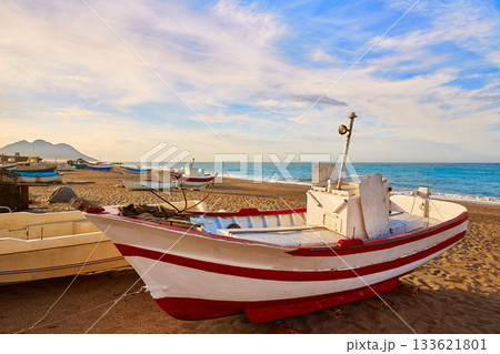 Almeria Cabo de Gata San Miguel beach boats Almeria Cabo de Gata San Miguel beach boats 133621801