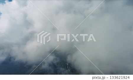 Clouds and blue sky, flying in clouds 133621924