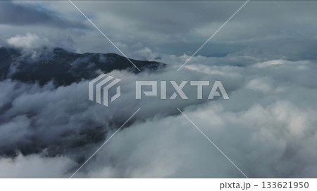 Aerial high view of dramatic clouds Aerial high view of dramatic clouds 133621950
