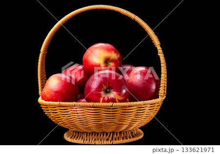 basket of red apples basket of red apples 133621971