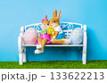 beautiful Easter decoration of bunnies 133622213