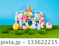 beautiful Easter decoration of bunnies 133622215
