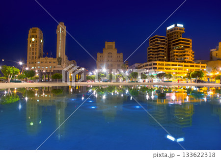 Santa Cruz de Tenerife at Plaza de Espana night Santa Cruz de Tenerife at Plaza de Espana night 133622318