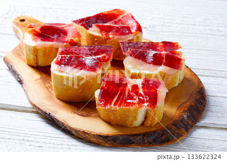 iberian ham from Spain tapas pinchos 133622324