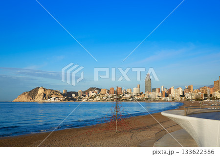 Benidorm Poniente beach in Alicante Spain Benidorm Poniente beach in Alicante Spain 133622386