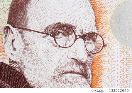 Pedro Figari a closeup portrait from Uruguayan money Pedro Figari a closeup portrait from Uruguayan money 133622640
