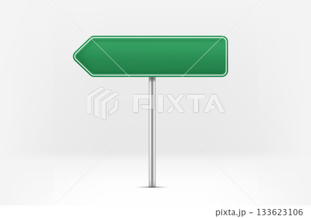 City green board isolated on white background. 3d vector City green board isolated on white background. 3d vector 133623106