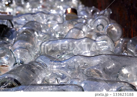 ecological recycling glass bottles in container ecological recycling glass bottles in container 133623188