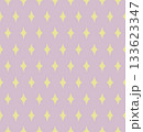 Magical stars seamless pattern in pastel pink and green colors, geometric background. Vector 133623347
